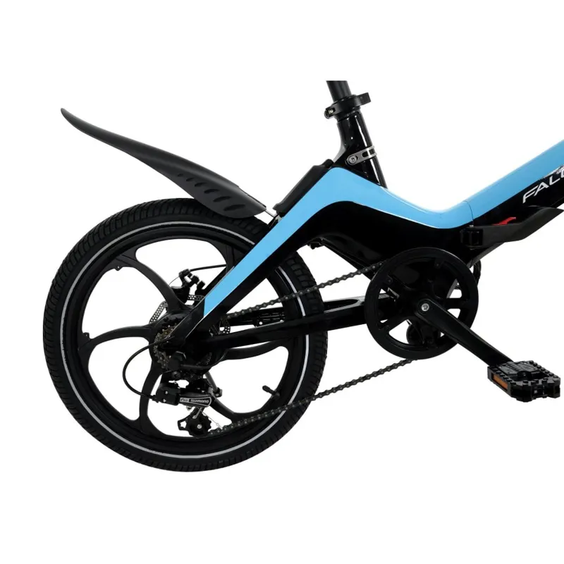 Falcon Flo Folding Electric Bike Black and Blue-2